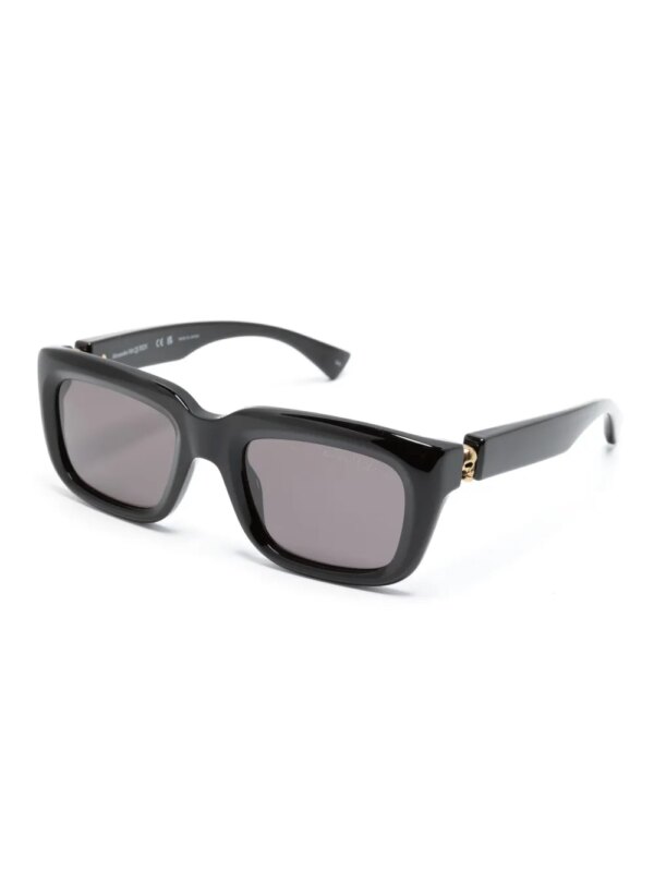 Alexander McQueen Eyewear Floating Skull zonnebril met vierkant montuur - Zwart