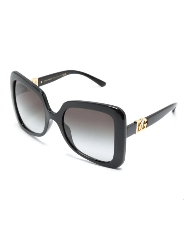 Dolce & Gabbana Eyewear Zonnebril met oversized montuur - Zwart