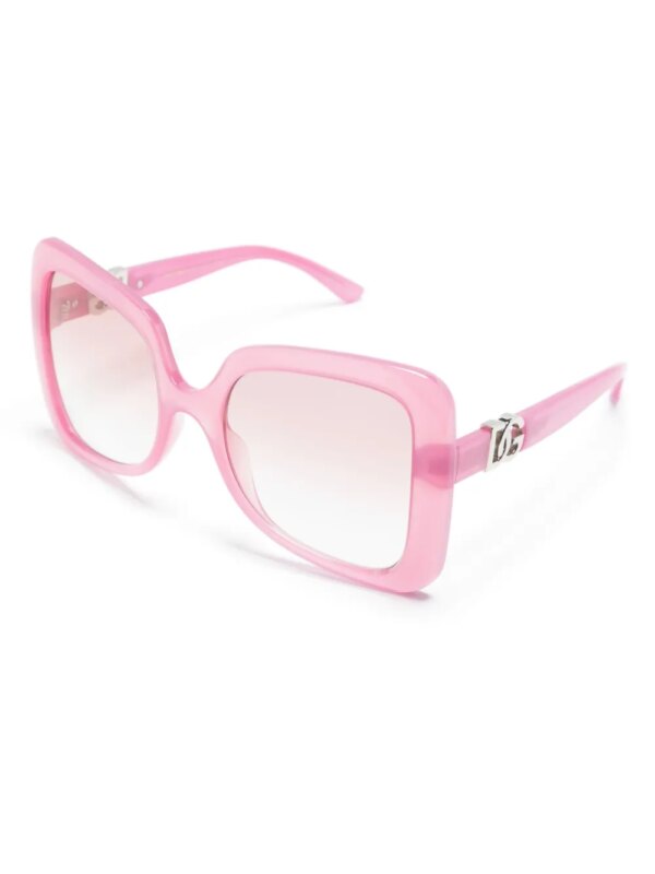 Dolce & Gabbana Eyewear Zonnebril met oversized montuur - Roze