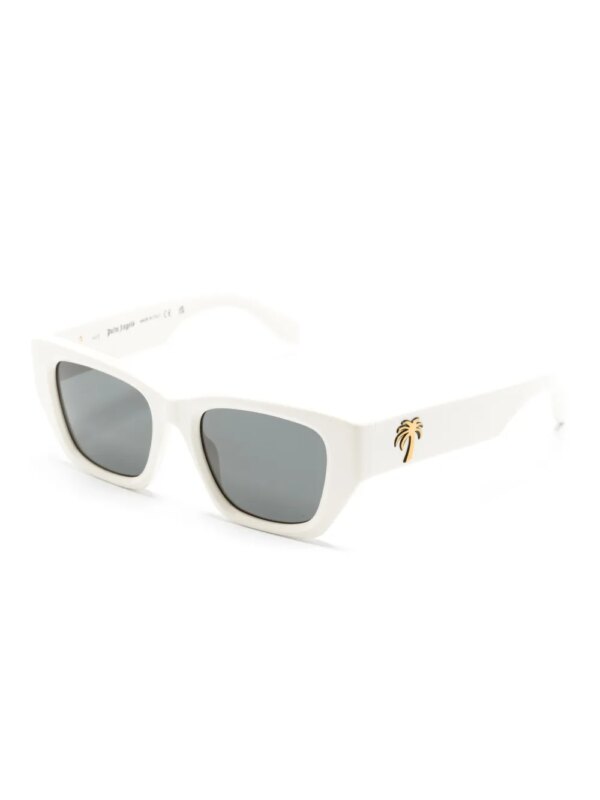 Palm Angels Eyewear Murray zonnebril met vierkant montuur - Wit