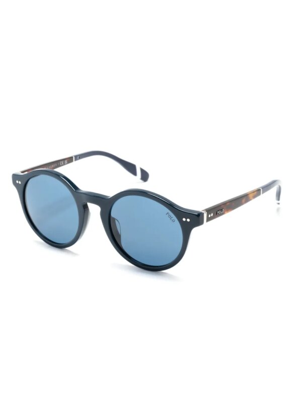 Polo Ralph Lauren Zonnebril met rond montuur - Blauw