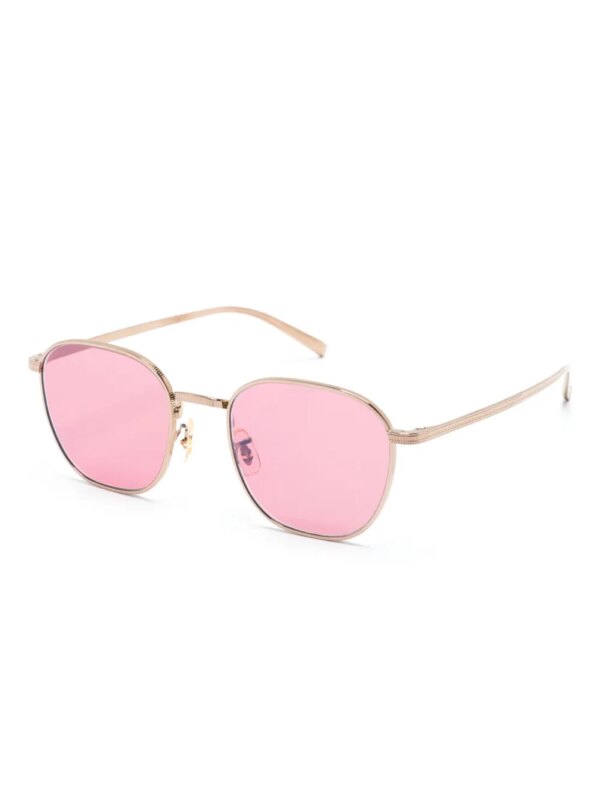 Oliver Peoples Rynn zonnebril met rond montuur - Goud