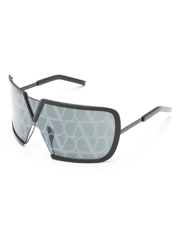 VALENTINO GARAVANI EYEWEAR Romask zonnebril met all-over glazen - Zwart