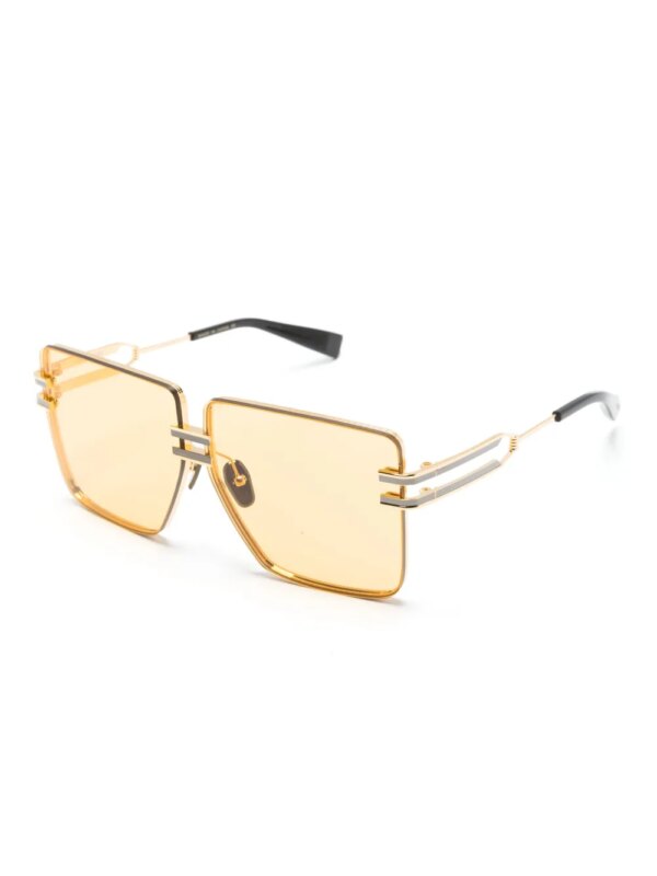 Balmain Eyewear Gendarme zonnebril met oversized montuur - Goud