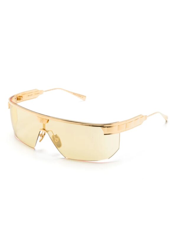 Balmain Eyewear Major LTD zonnebril met schild montuur - Goud
