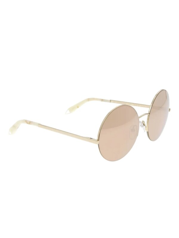 Victoria Beckham Eyewear Zonnebril met rond montuur - Goud