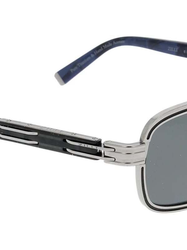 Zilli Pierre zonnebril met piloten montuur - Zwart