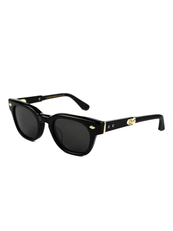 Chrome Hearts Jenna Tail Yea zonnebril met vierkant montuur - Zwart