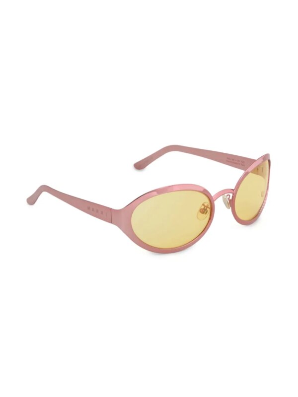 Marni Eyewear To-Sua zonnebril met ovalen montuur - Roze