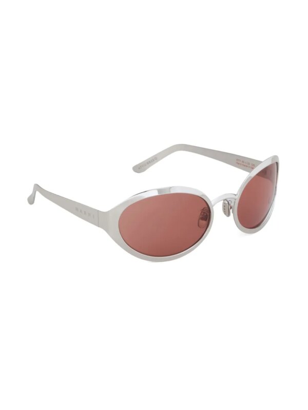Marni Eyewear To-Sua zonnebril met ovalen montuur - Zilver