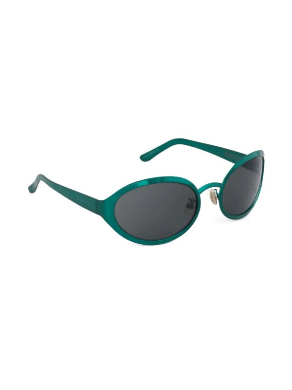 Marni Eyewear To-Sua zonnebril met ovalen montuur - Groen