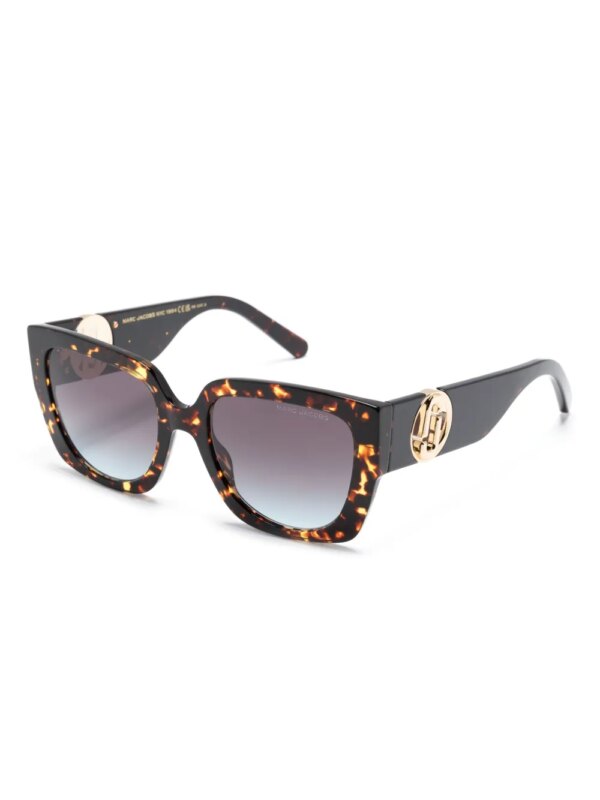 Marc Jacobs Eyewear J Marc zonnebril met vierkant montuur - Bruin