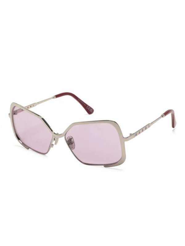 Marni Eyewear Unila zonnebril met oversized montuur - Zilver