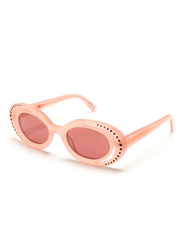 Marni Eyewear Zyon Canyon zonnebril met ovaal montuur - Roze