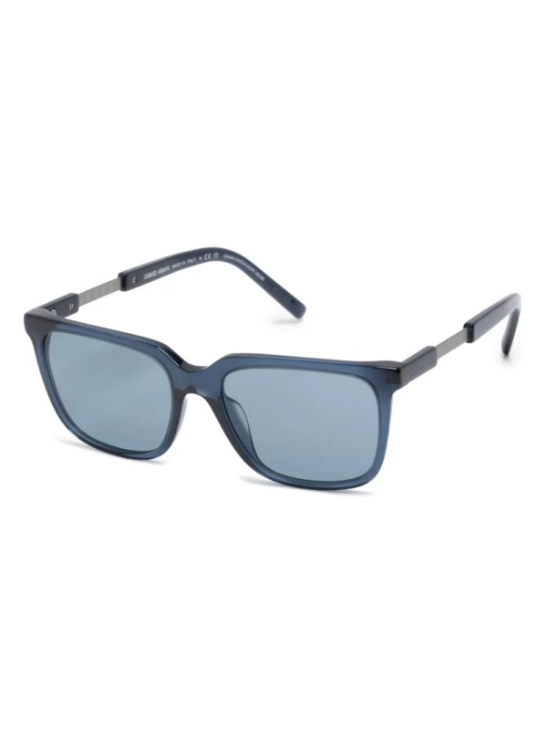 Giorgio Armani Zonnebril met wayfarer montuur - Blauw