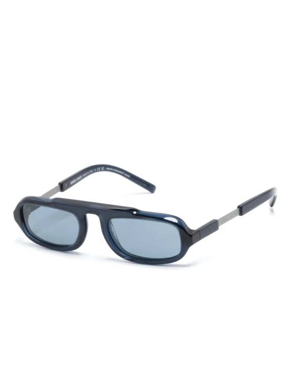 Giorgio Armani Zonnebril met ovalen montuur - Blauw