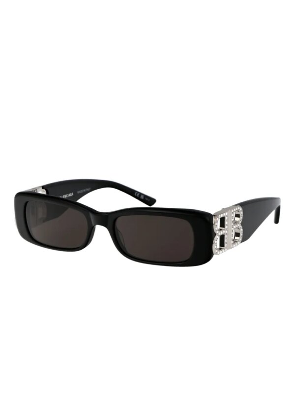 Balenciaga Eyewear Dynasty zonnebril met rechthoekig montuur - Zwart