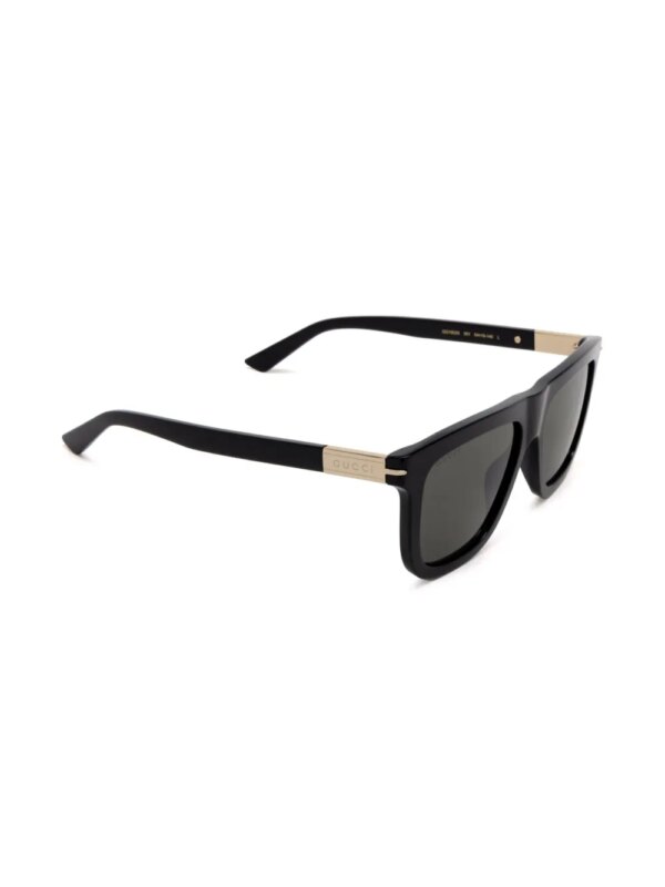 Gucci Eyewear Zonnebril met wayfarer montuur - Zwart