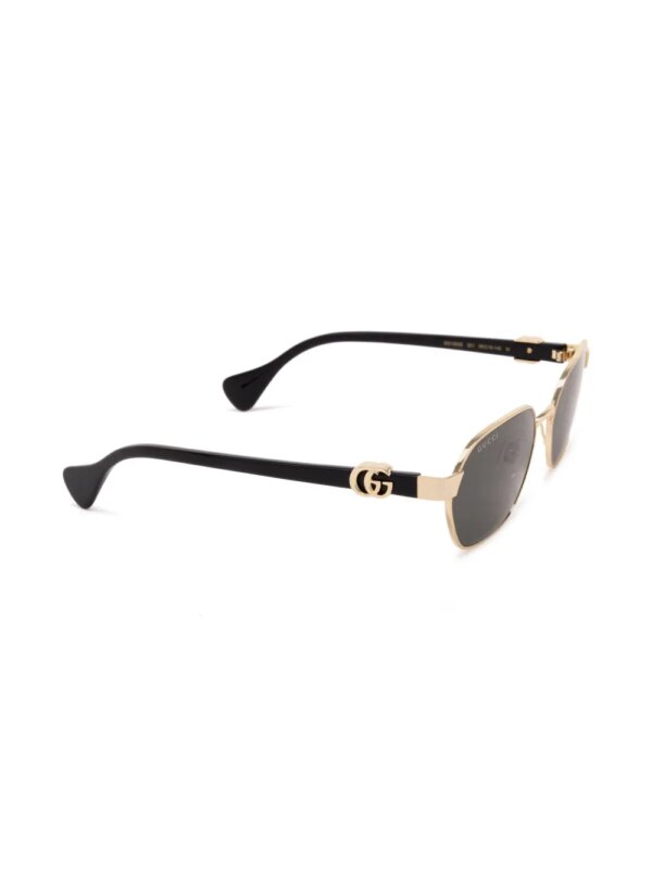 Gucci Eyewear Mini Running zonnebril met ovalen montuur - Goud
