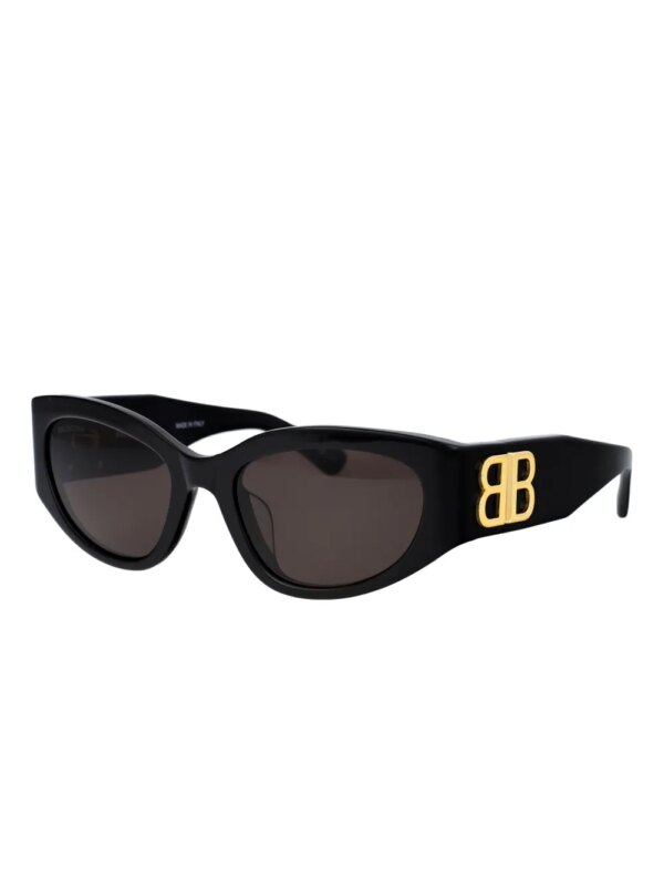 Balenciaga Eyewear Bossy zonnebril met rond montuur - Zwart