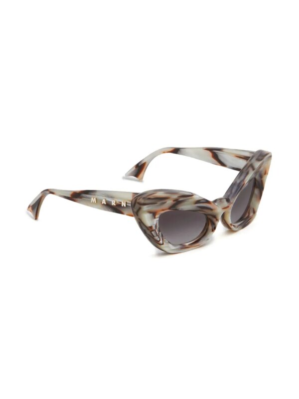 Marni Eyewear Zonnebril met cat-eye montuur - Beige
