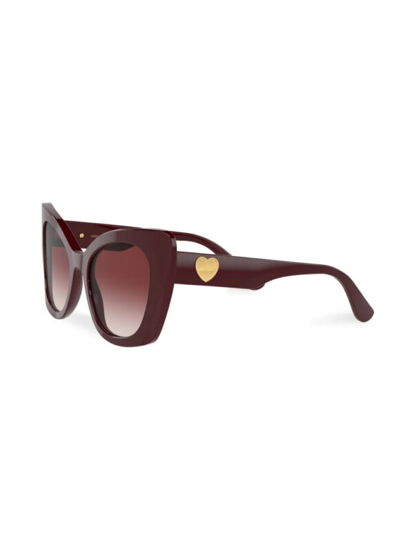 Dolce & Gabbana Eyewear DG Devotion zonnebril met vlindermontuur - Rood