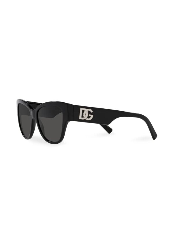 Dolce & Gabbana Eyewear Zonnebril met vlinder montuur - Zwart