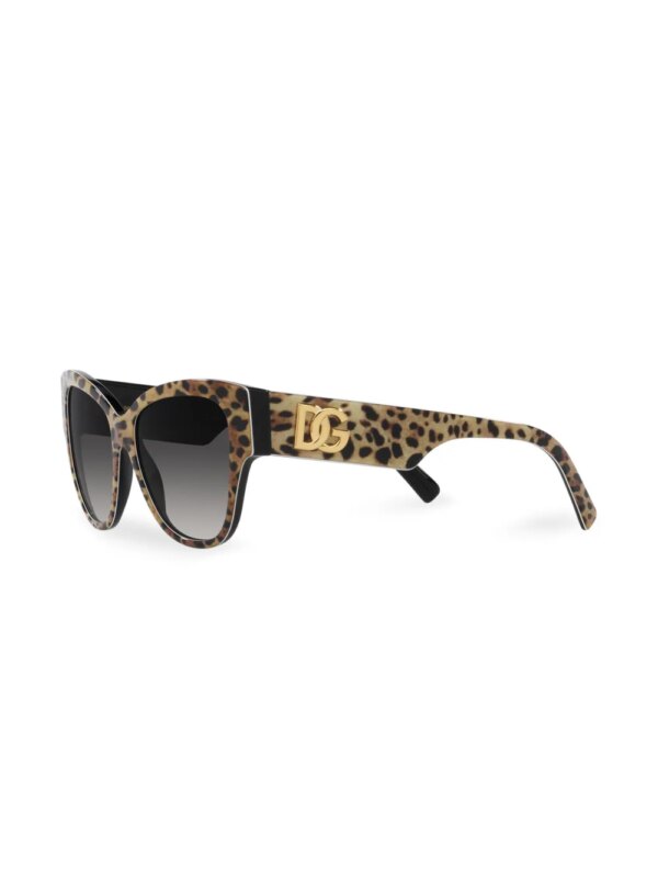 Dolce & Gabbana Eyewear Zonnebril met vlindermontuur - Bruin