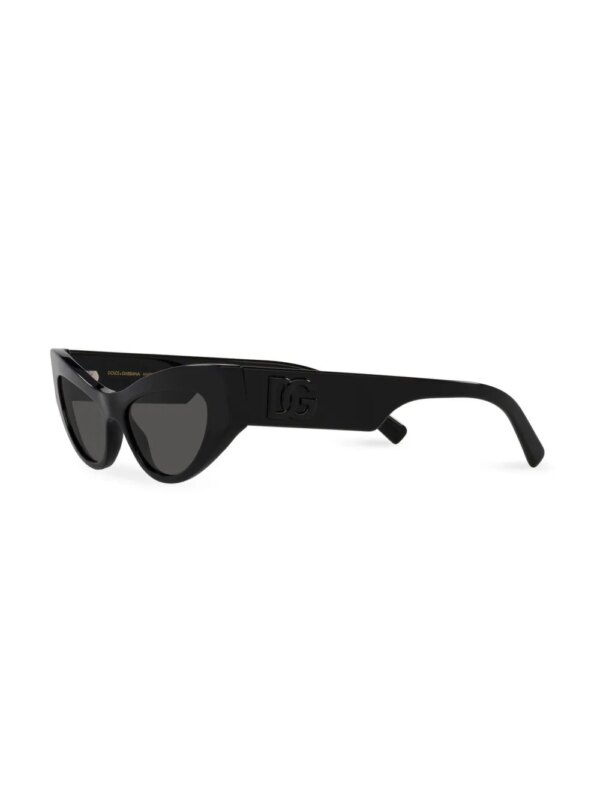 Dolce & Gabbana Eyewear Zonnebril met cat-eye montuur - Zwart