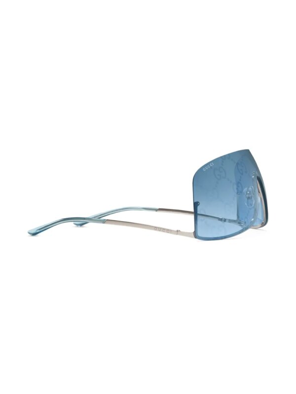 Gucci Eyewear GG supreme zonnebril met oversized montuur - Blauw
