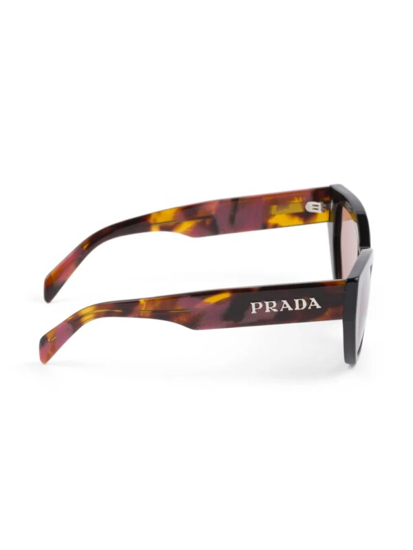 Prada Eyewear Zonnebril met schildpadschild-design - Bruin