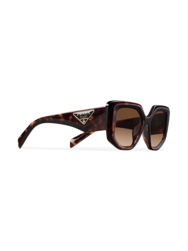 Prada Eyewear Zonnebril met oversized montuur - Bruin