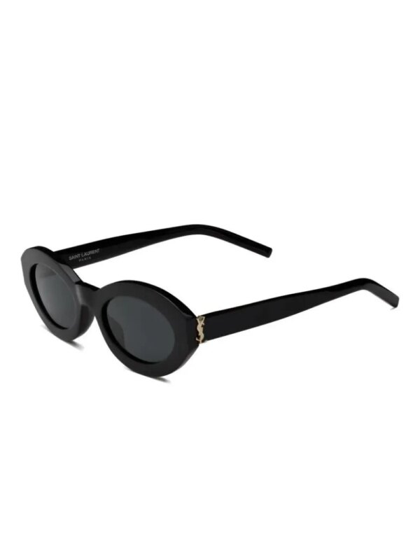Saint Laurent Eyewear SL M136 zonnebril met ovaal montuur - Zwart