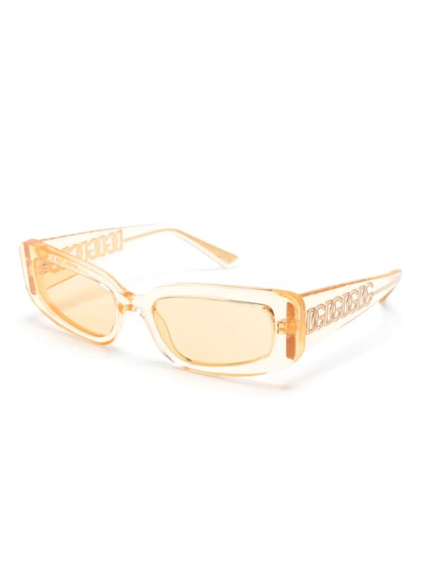 Dolce & Gabbana Eyewear Zonnebril met rechthoekig montuur - Beige