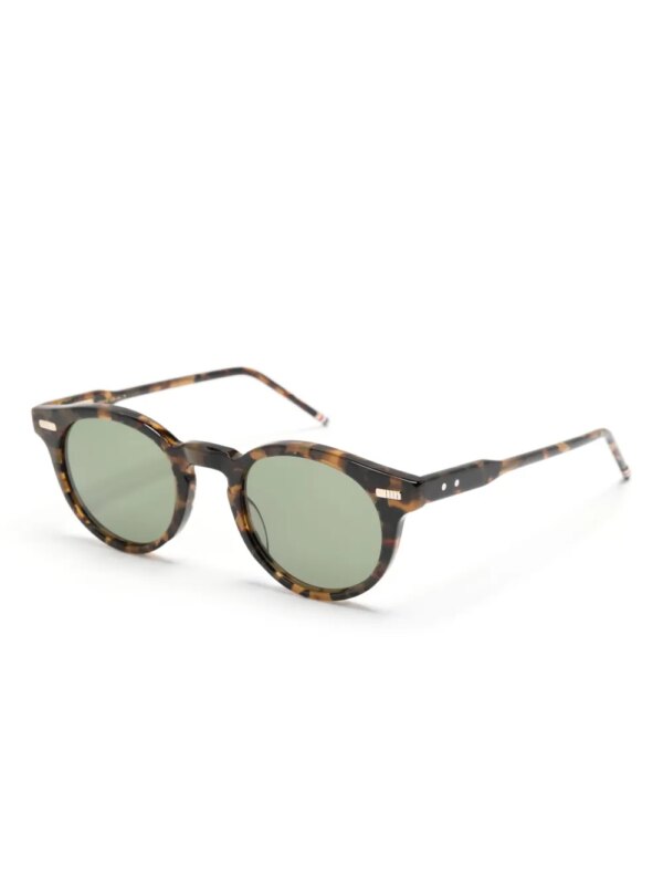 Thom Browne Eyewear Zonnebril met rond montuur - Bruin
