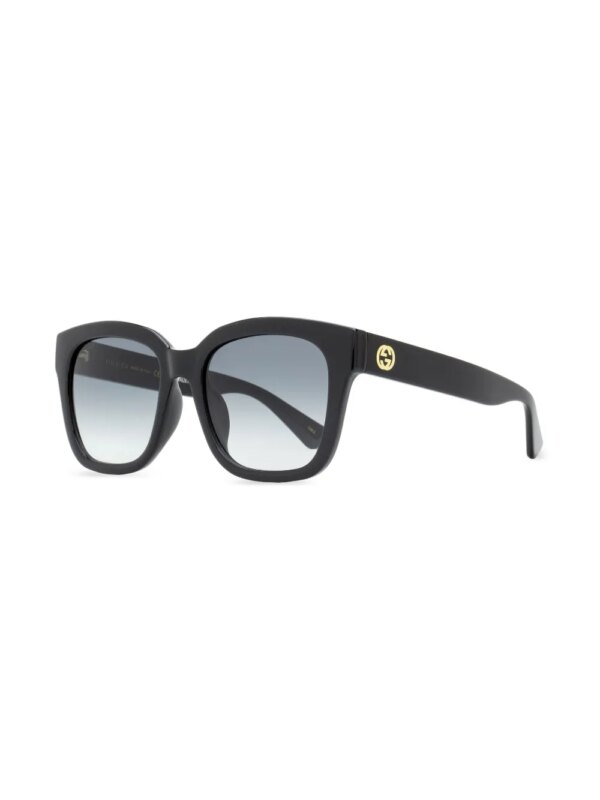Gucci Eyewear Double-G zonnebril met vierkant montuur - Zwart