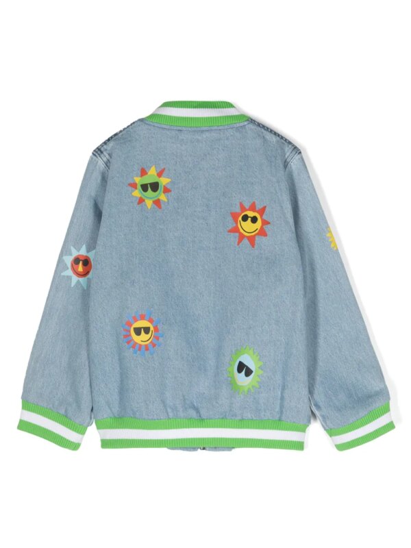 Stella McCartney Kids Denim bomberjack - Blauw