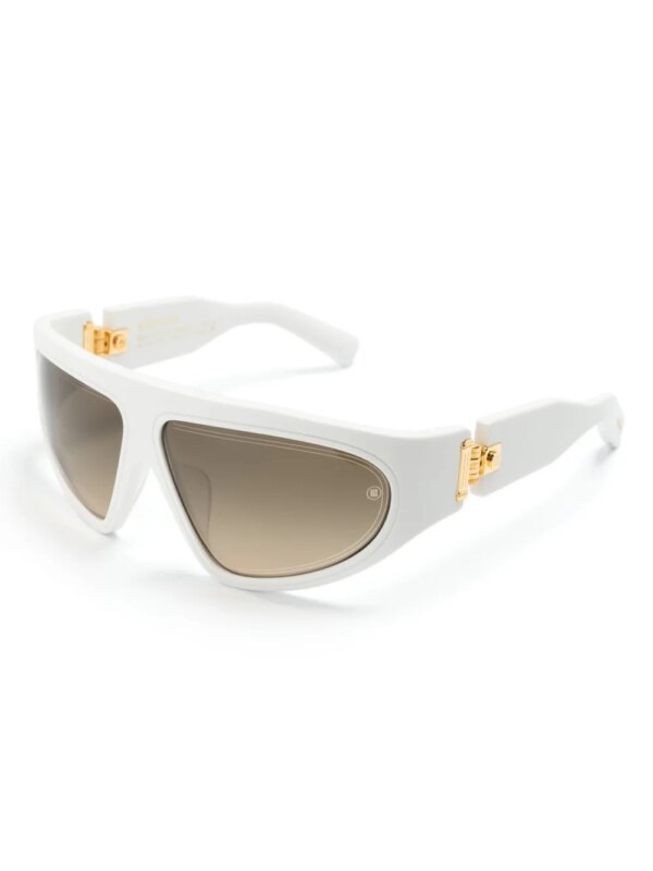 Balmain Eyewear B-Escape zonnebril met oversized montuur - Wit