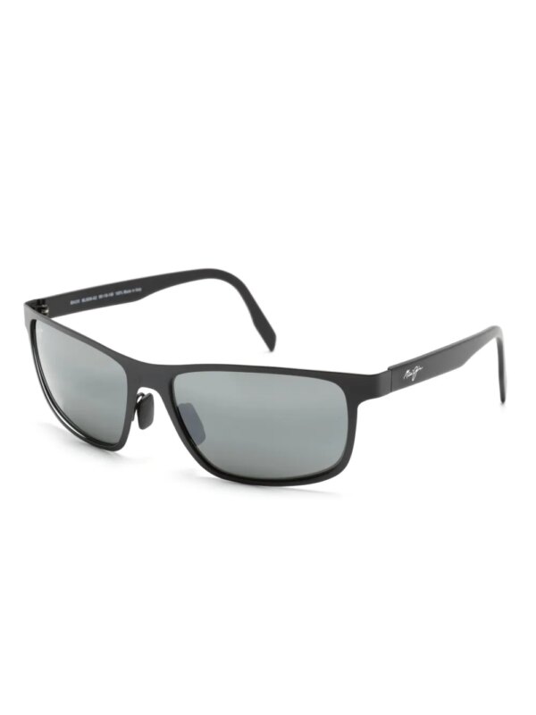 Maui Jim Zonnebril met rechthoekig montuur - Zwart