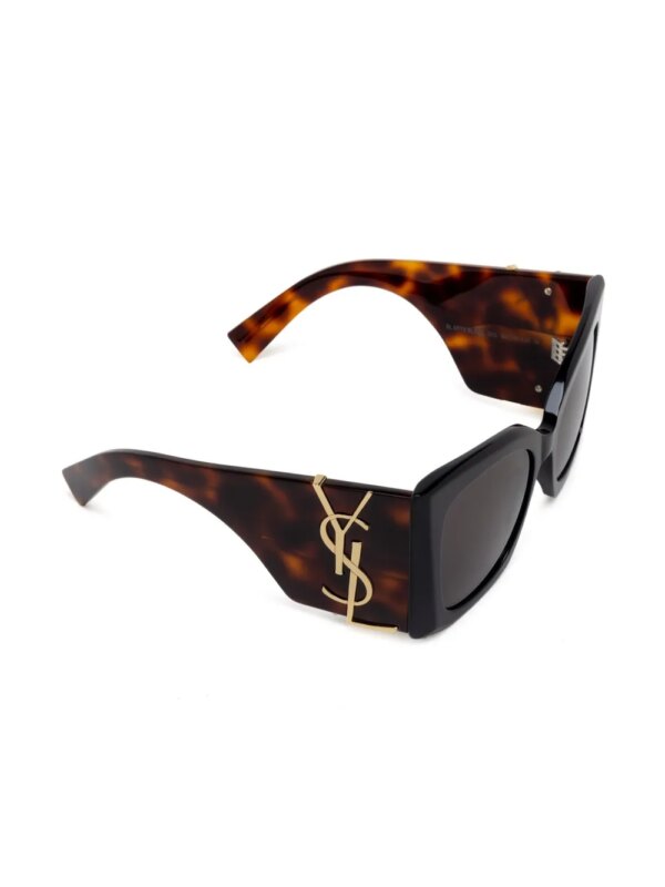 Saint Laurent Eyewear Blaze zonnebril met oversized montuur - Zwart