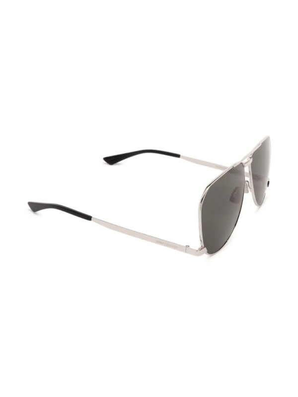 Saint Laurent Eyewear Zonnebril met piloten montuur - Zilver