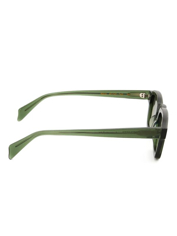 Karen Wazen Zonnebril met vierkant montuur - Groen