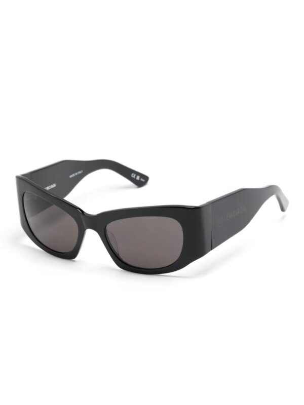 Balenciaga Eyewear Zonnebril met rechthoekig montuur - Zwart