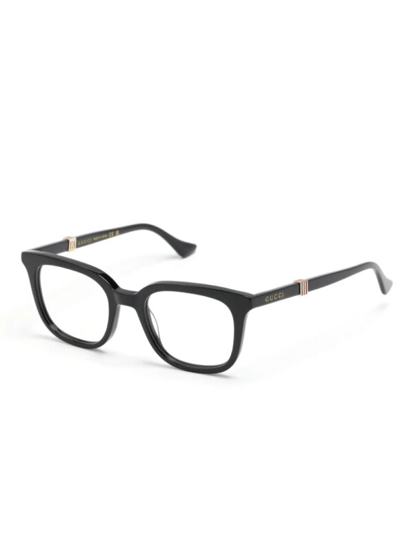 Gucci Eyewear Zonnebril met vierkant montuur - Zwart