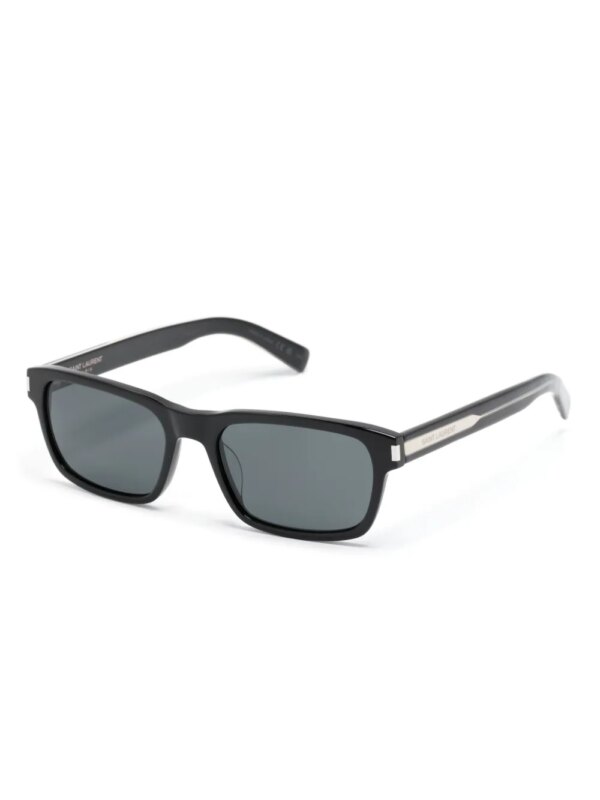 Saint Laurent Eyewear SL662 zonnebril met rechthoekig montuur - Zwart
