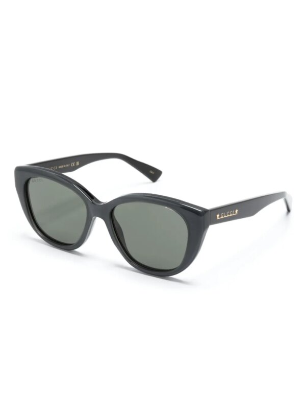 Gucci Eyewear Zonnebril met cat-eye montuur - Zwart