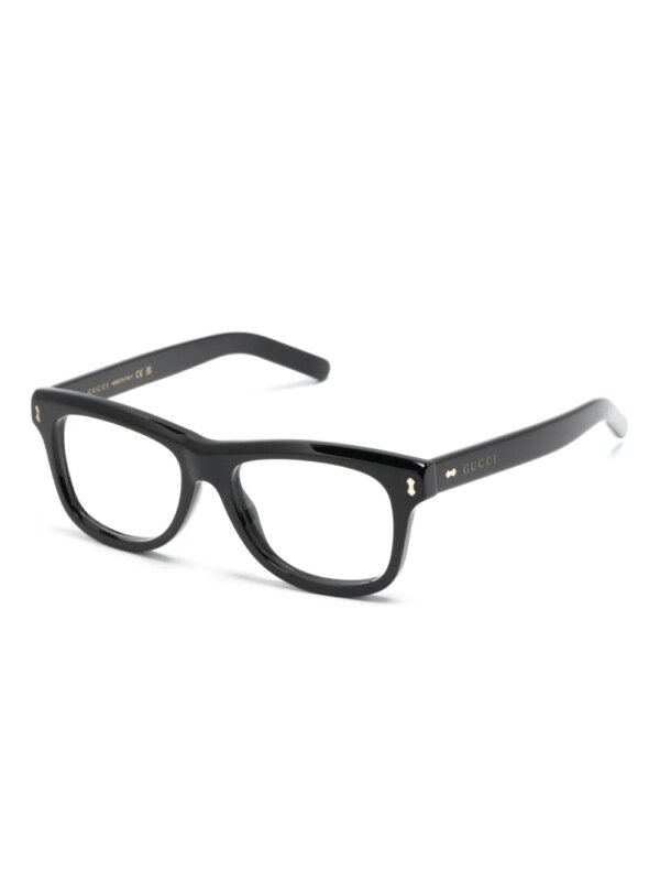 Gucci Eyewear Zonnebril met vierkant montuur - Zwart