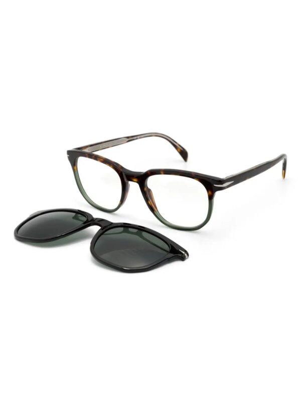 Eyewear by David Beckham Zonnebril met schildpadschild-design - Bruin