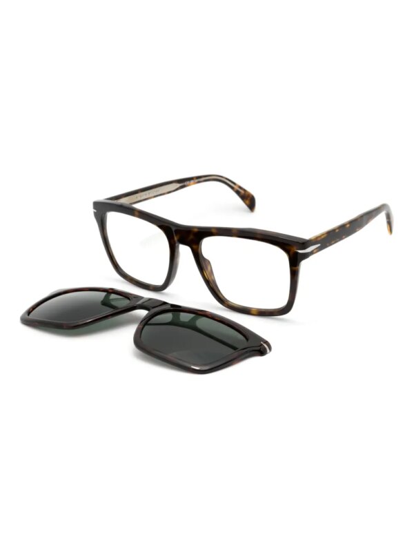 Eyewear by David Beckham Zonnebril met schildpadschild-design - Bruin