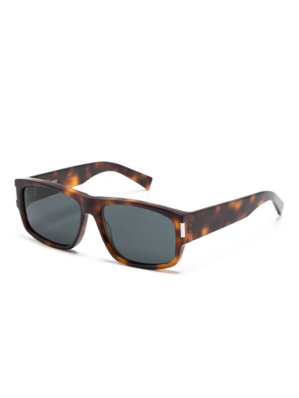 Saint Laurent Eyewear SL 689 zonnebril met rechthoekig montuur - Bruin